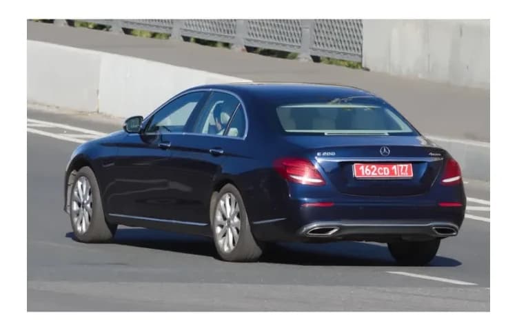 Dark blue Mercedes-Benz E-Class executive saloon for Limassol, from 130 euro a day